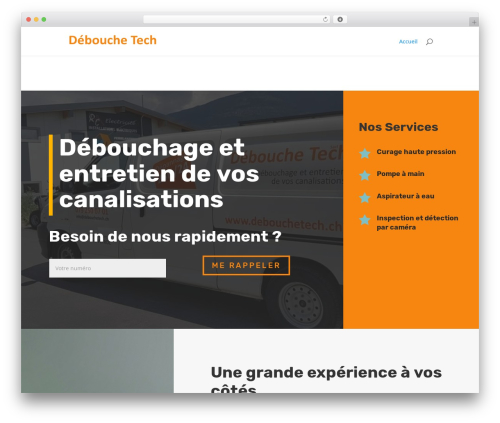 Debouchetech theme WordPress - debouchetech.ch