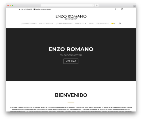 Divi WP theme - enzoromano.com