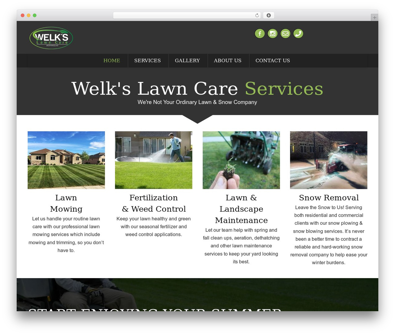 Ecorecycle WP theme - welkslawncare.com