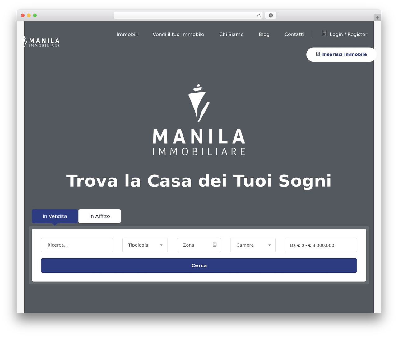 Homeo WordPress theme - manilaimmobiliare.it