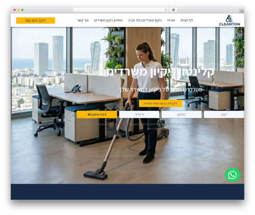 Theme WordPress Hello Elementor - cleanton.co.il