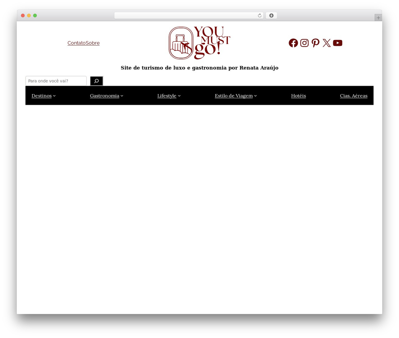 WordPress theme youmustgo - youmustgo.com.br