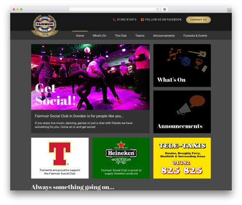 Gridzy WordPress plugin - fairmuirsocialclub.co.uk