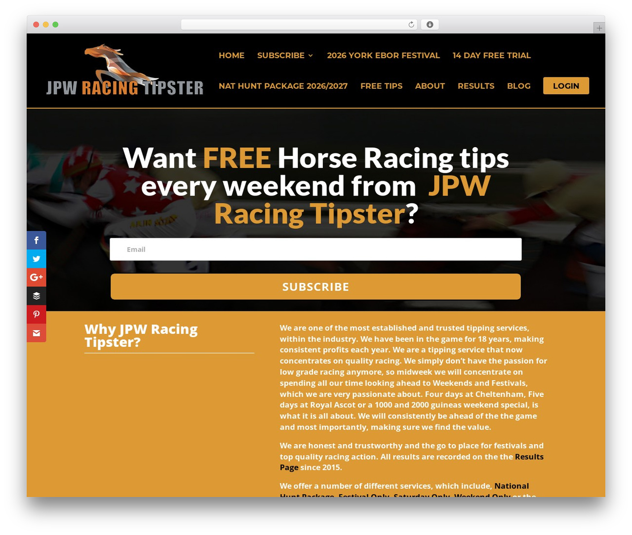 JPW WordPress theme - jpwracingtipster.com JPW WordPress theme - jpwracingtipster.com