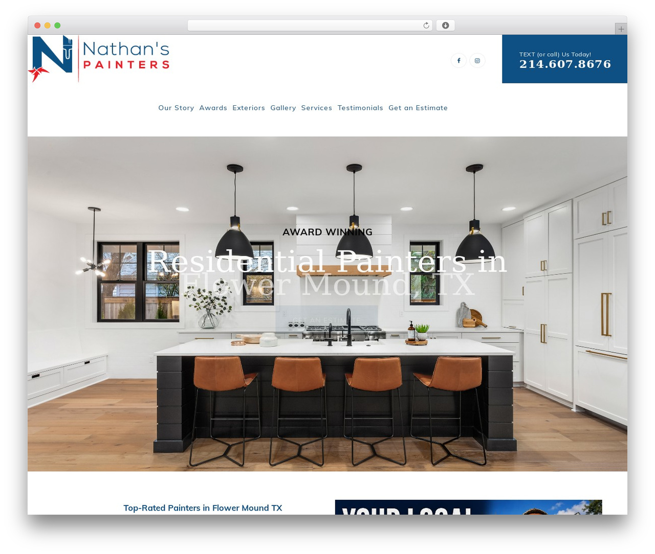 Hampton theme WordPress - flowermoundpaintingpro.com
