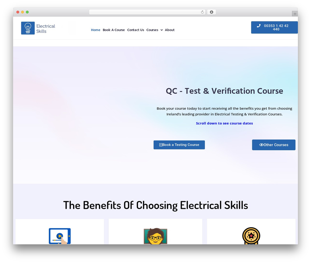 Monstroid2 theme WordPress - electricalskills.ie