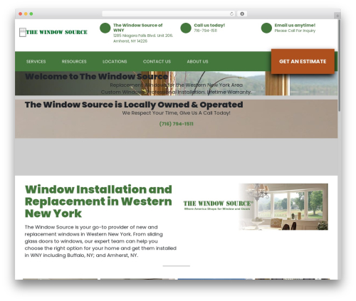 The Window Source WordPress website theme - windowsourceofwny.com