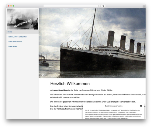 Theme WordPress Backauf Theme - titanicfiles.de