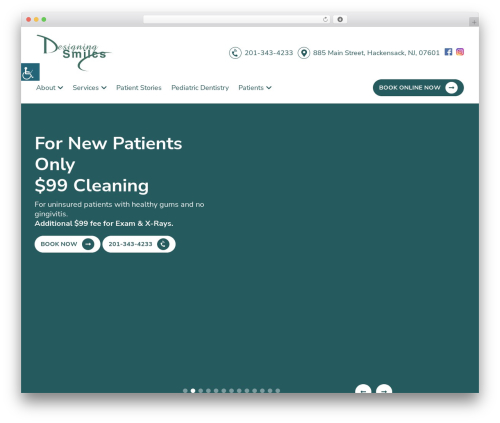 theme39 WordPress theme - designingsmilesdental.com