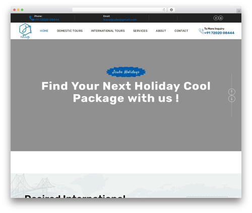 TripRex WordPress theme - jcubeholidays.com