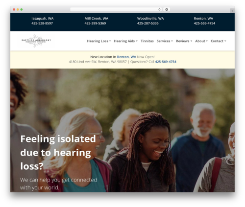 UnderStrap BUILDER WordPress store theme - eastsideaudiology.com