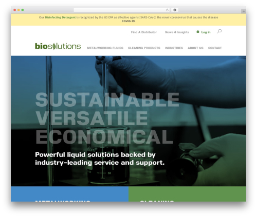WordPress theme Envigor - biosolutionsllc.com