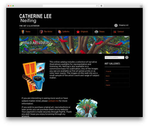 WordPress theme Kauri Theme Woo - catherinelee.com