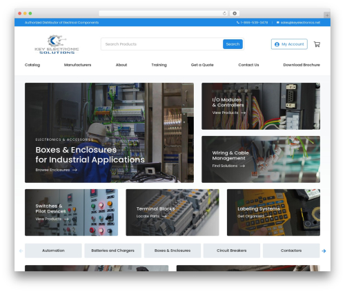 WordPress theme Key Electronics - keyelectronics.net