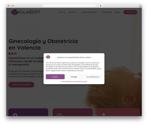 WordPress website theme GeneratePress - gilabertginecologos.com
