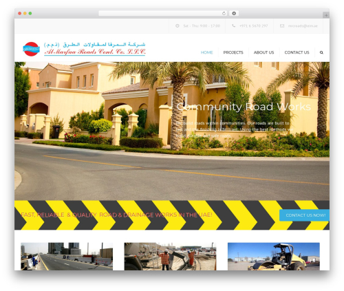 constructo WordPress theme design - marfaaroads.com