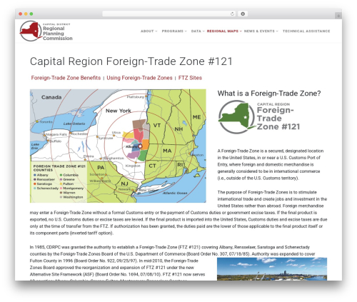 Rare WordPress page theme - cdrpc.org/programs/economic-development/foreign-trade-zone-121