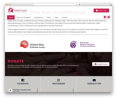WordPress theme thirdplace - thirdplaceth.ca