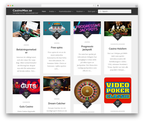 WP theme ReBlog - casinomax.se
