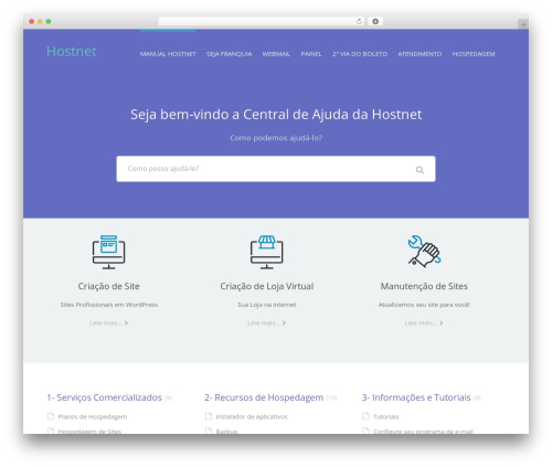 Flatbase theme WordPress - ajuda.hostnet.com.br