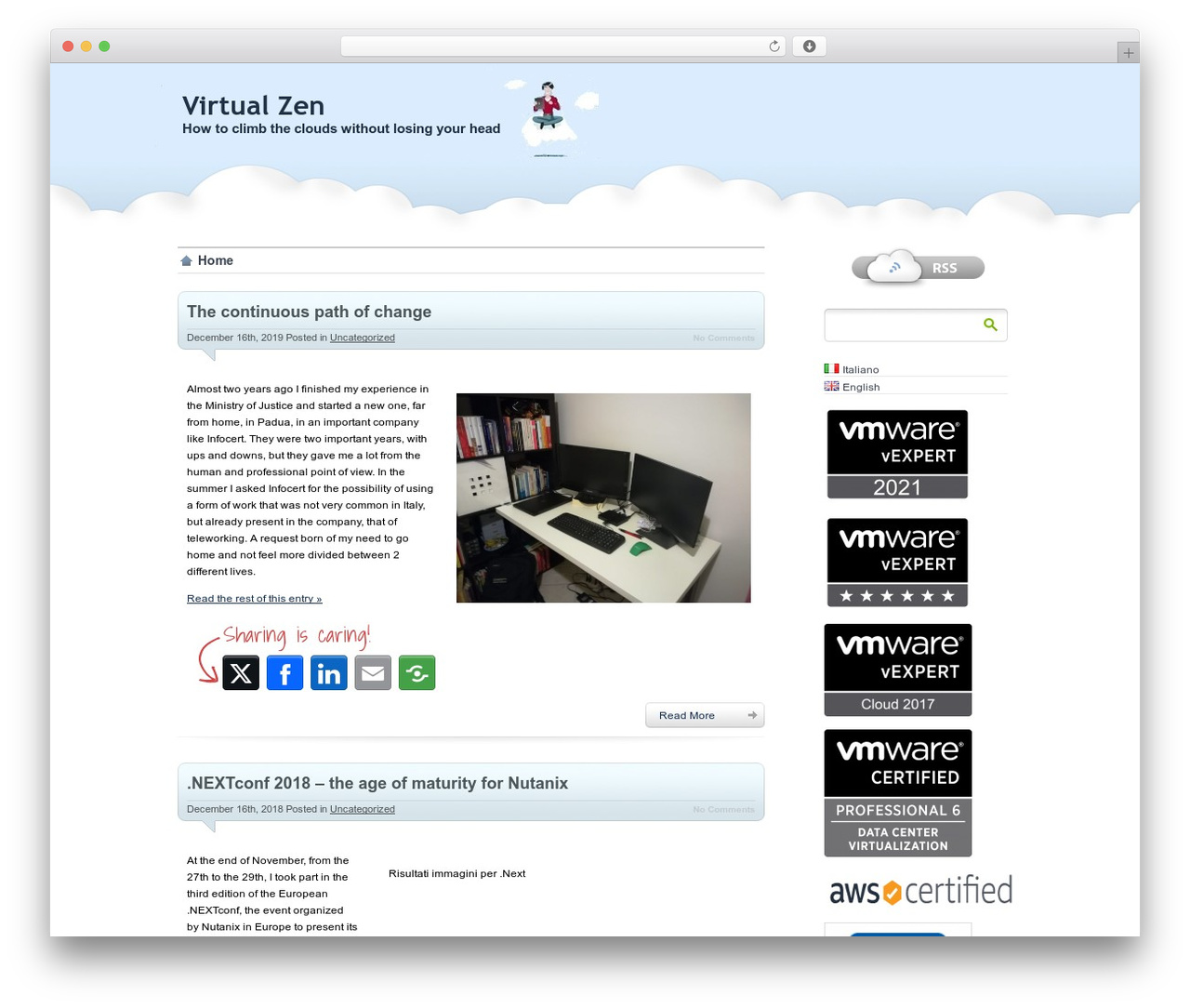 proClouds theme WordPress - virtualzen.it