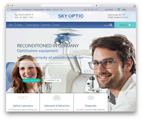 ShopStore WordPress store theme - sky-optic.com