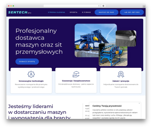 Theme WordPress Sentech - sentechbth.pl