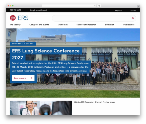 WordPress theme ERS Theme - www.ersnet.org
