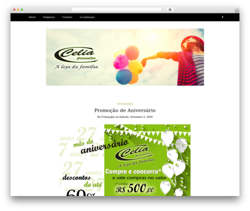 Writee theme WordPress - celiapresentes.com.br