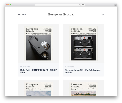 Best WordPress theme GutenType - european-escape.com