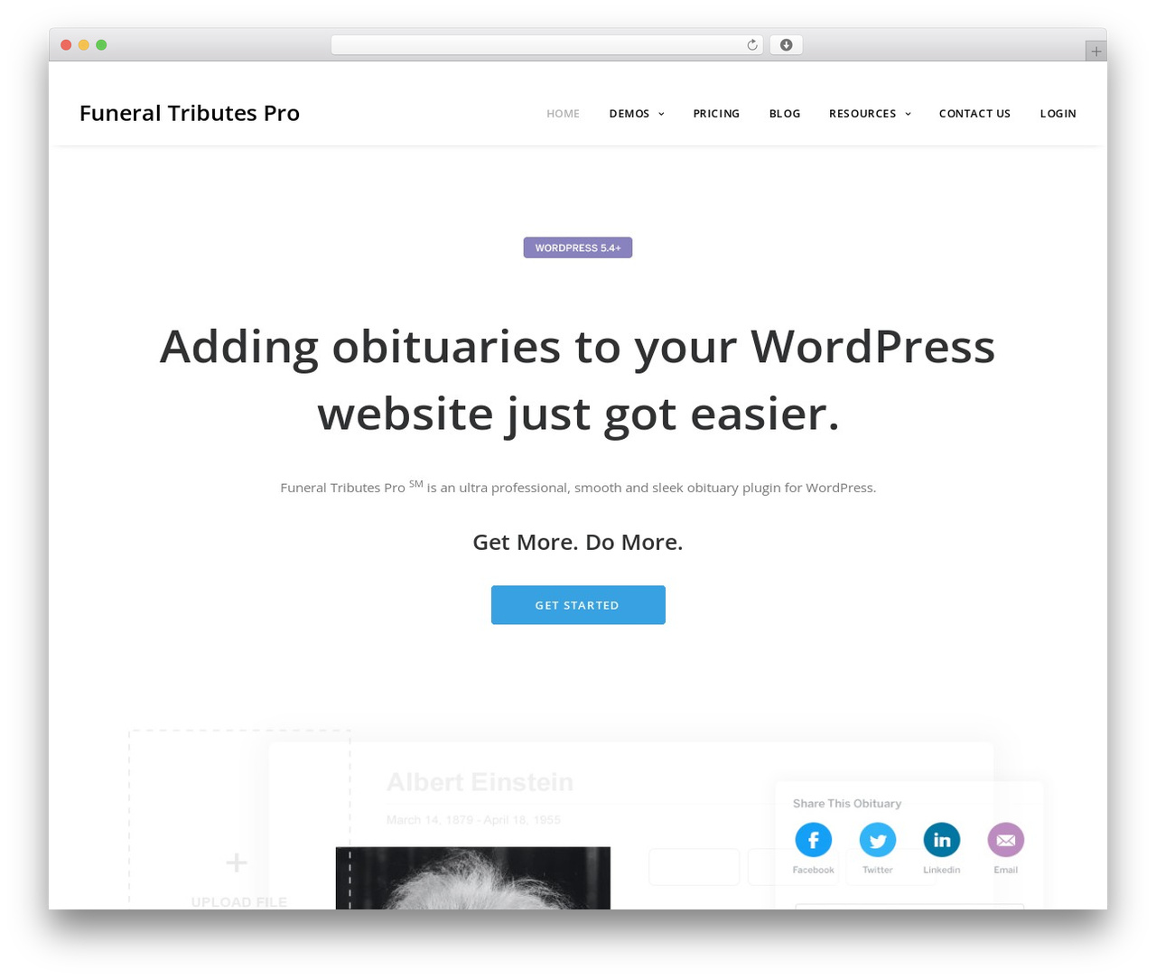 Best WordPress theme Uncode - funeraltributespro.com