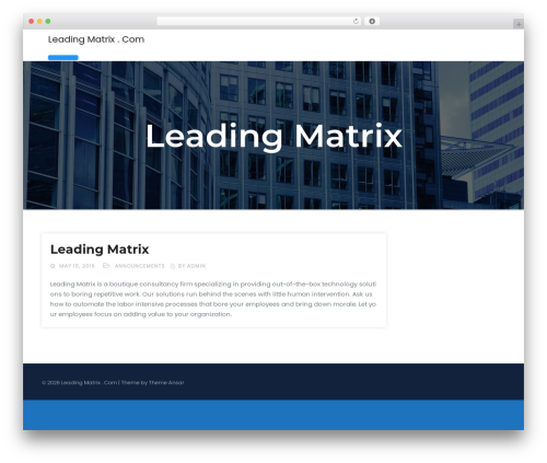 Bugency WP theme - leadingmatrix.com Bugency WP theme - leadingmatrix.com