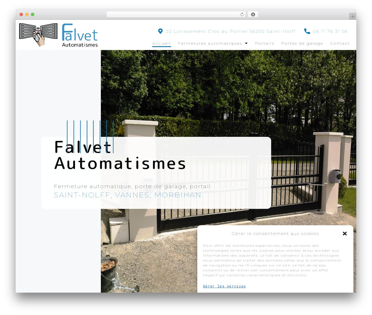 Hello Elementor WordPress theme design - falvet-automatismes.com