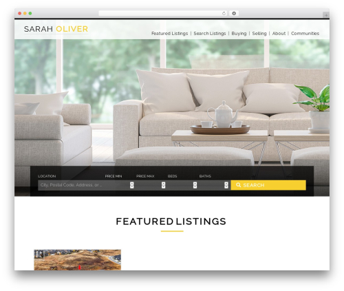 IXACT Framework WordPress theme design - saraholiverrealestate.com