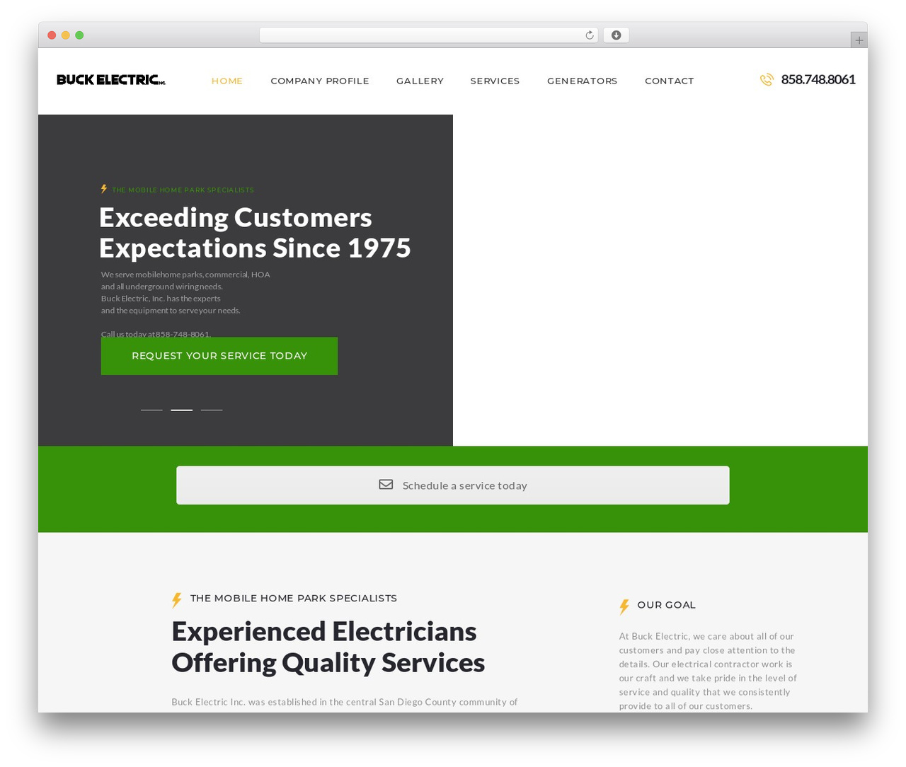 Theme WordPress ElectroServ - buckelectric.com