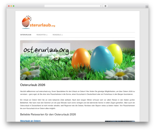 WordPress website theme Tiny Forge - osterurlaub.org