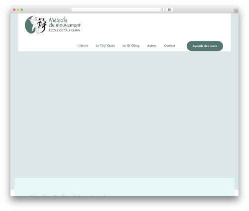 Yoku WordPress theme - melodiedumouvement.fr