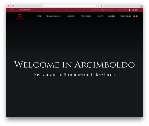 Cristiano garden WordPress theme - ristorantearcimboldo.com