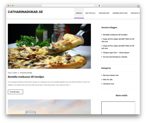 Erzen WordPress page template - catharinadukar.se