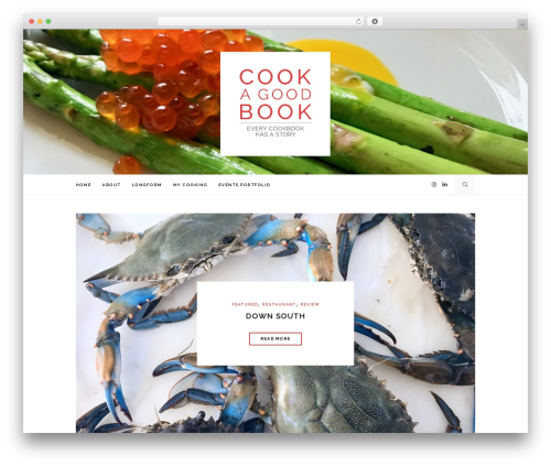 Fooze WordPress theme - cookagoodbook.com