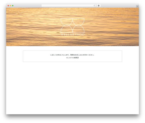 Theme WordPress WELLMETHOD - wellmethod.jp