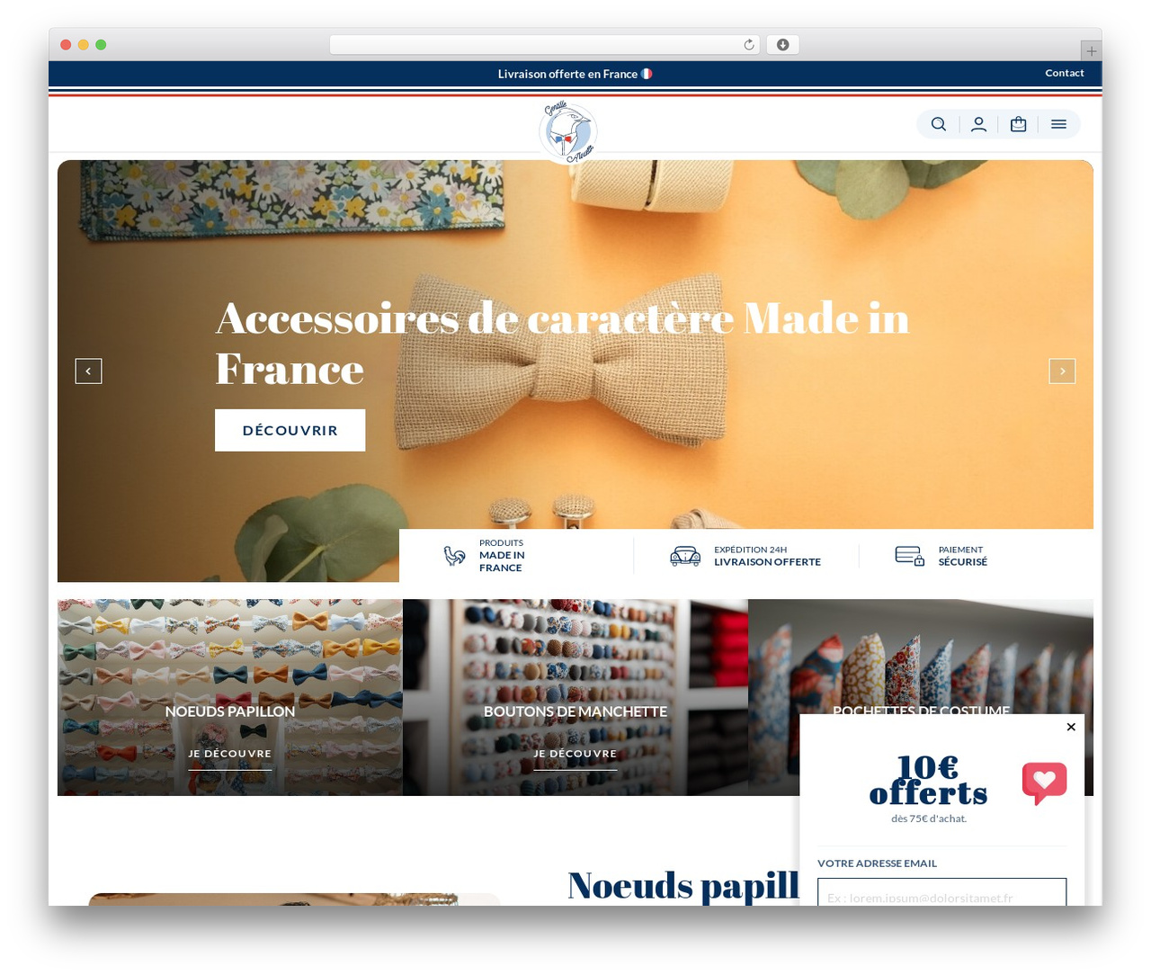 Thème Wordpress WordPress theme - gentillealouette.fr