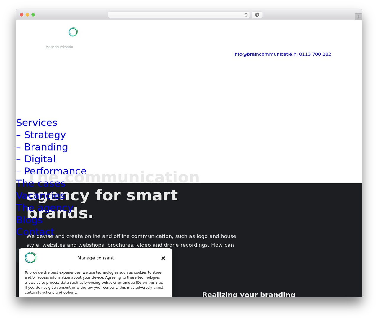 Uncode WordPress theme - braincommunicatie.nl