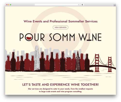 WordPress theme Divi - poursommwine.com