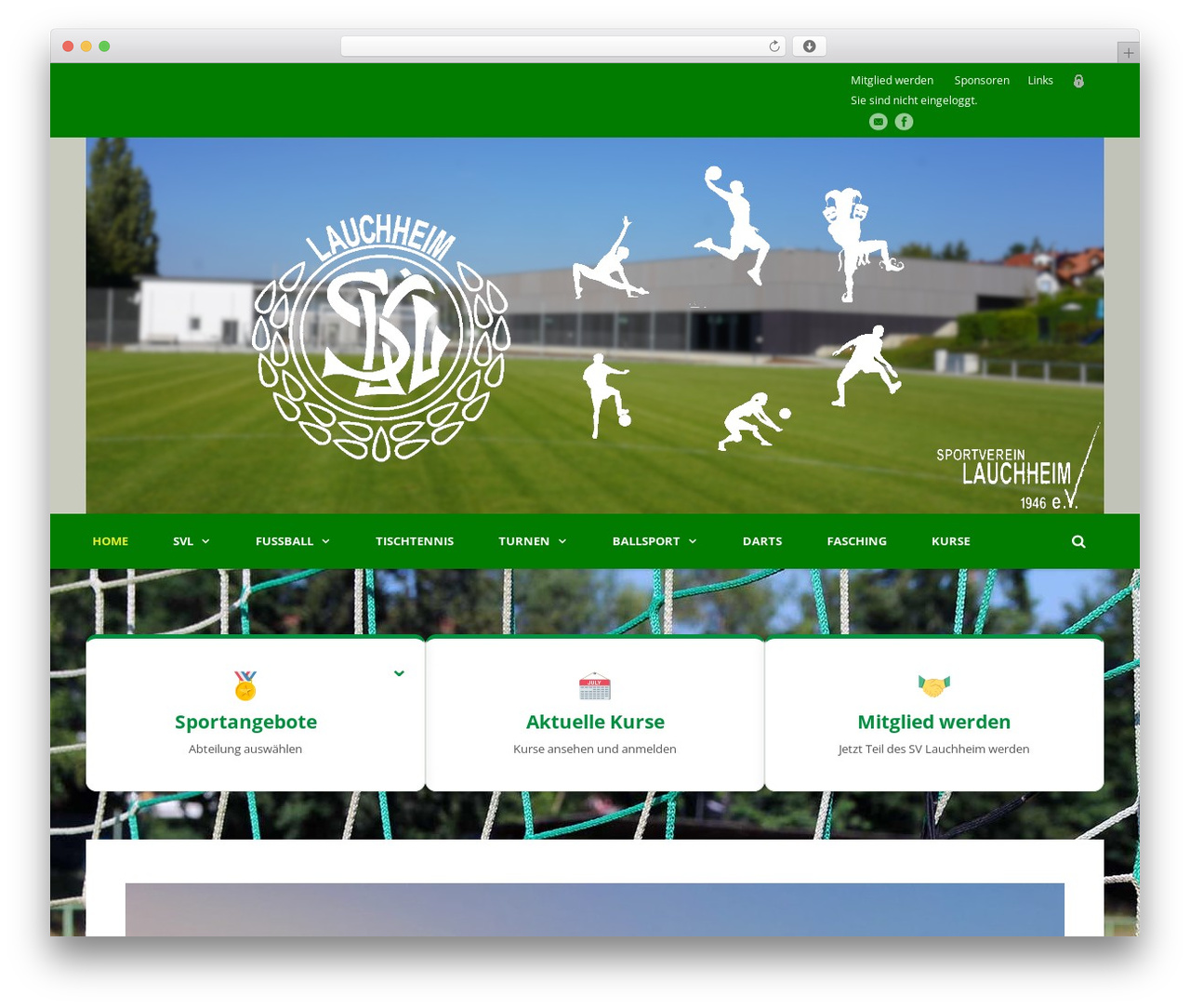 WordPress website theme Mega Project - sv-lauchheim.de