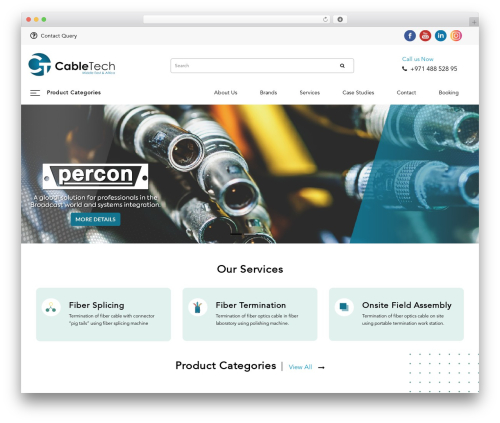 Theme WordPress Cabel Tech - cabletechmea.com