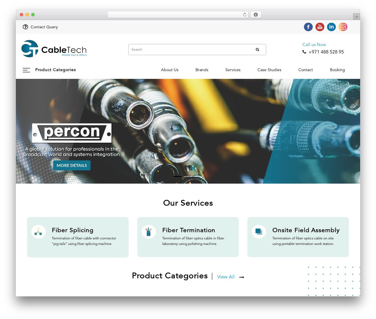 Theme WordPress Cabel Tech - cabletechmea.com