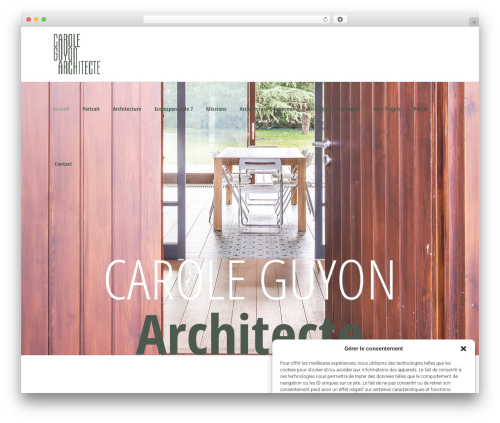 Codeless framework WordPress plugin - caroleguyon-architecte.fr