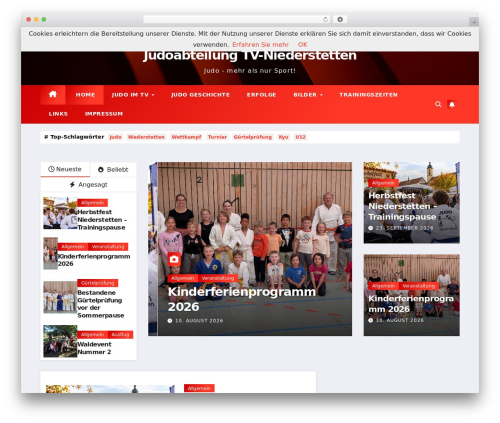 WordPress theme Newstack - judo-niederstetten.de/cms
