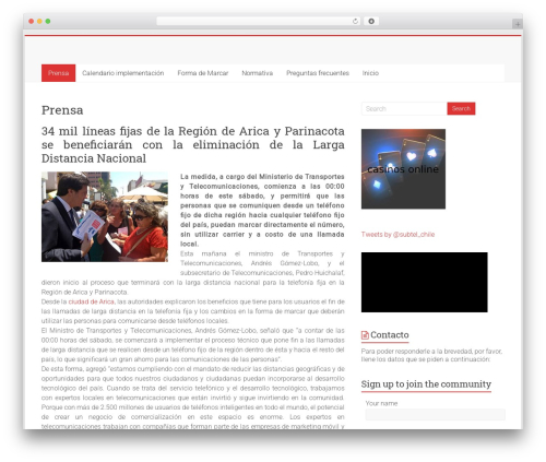 Simple contact form WordPress plugin - llamadalocal.cl